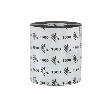 Красящая лента (риббон) Zebra 1600 Wax (60mm x 450m, Wax, втулка 1