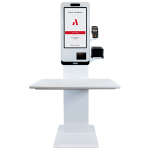 АТОЛ КСО 3xxx/4xxx Напольная стойка универсальная со столешницей, Белая