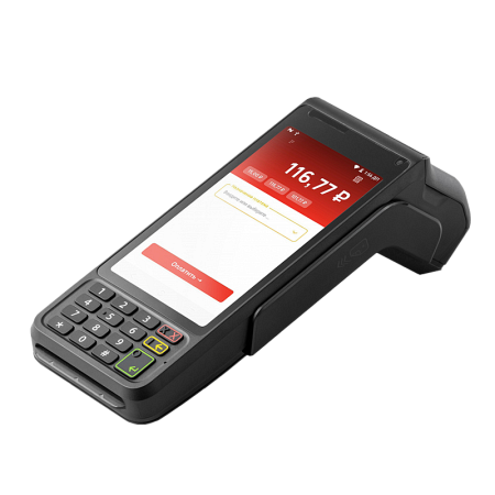 Платежный терминал АТОЛ PT-5 (2 SIM, 2600mAh). Черный. (Автономный режим) 